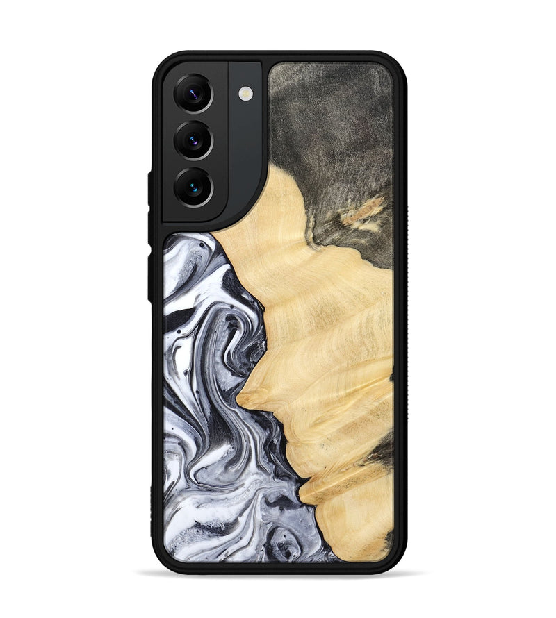 Galaxy S22 Plus Wood Phone Case - Davin (Black & White, 783389)