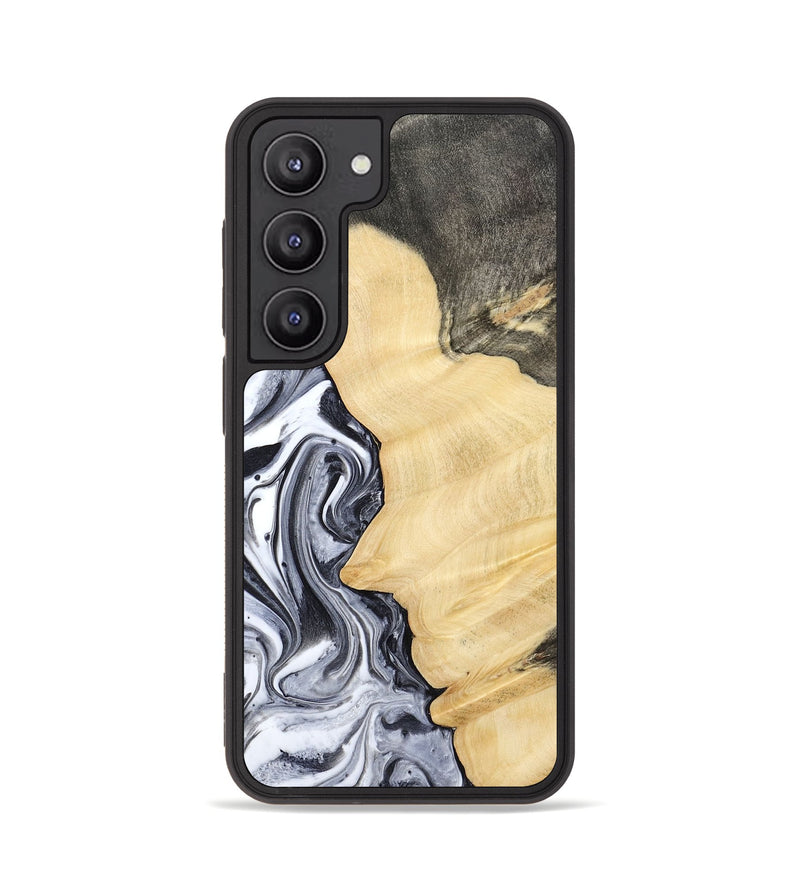 Galaxy S23 Wood Phone Case - Davin (Black & White, 783389)