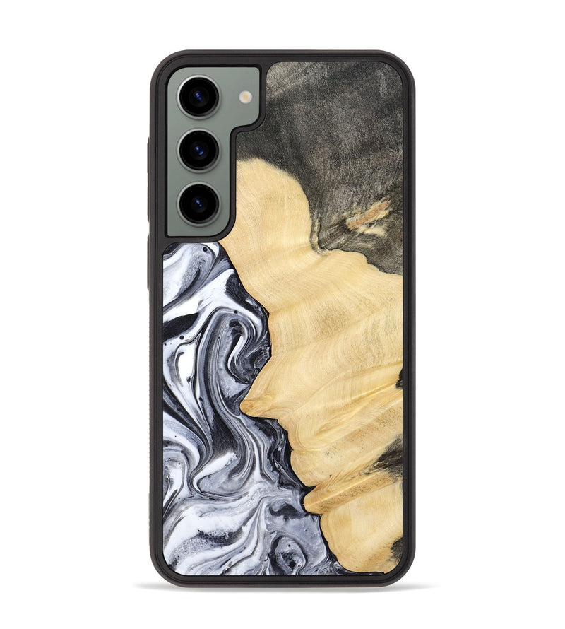 Galaxy S23 Plus Wood Phone Case - Davin (Black & White, 783389)