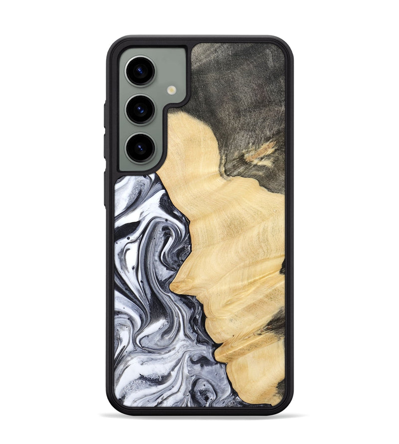 Galaxy S24 Plus Wood Phone Case - Davin (Black & White, 783389)