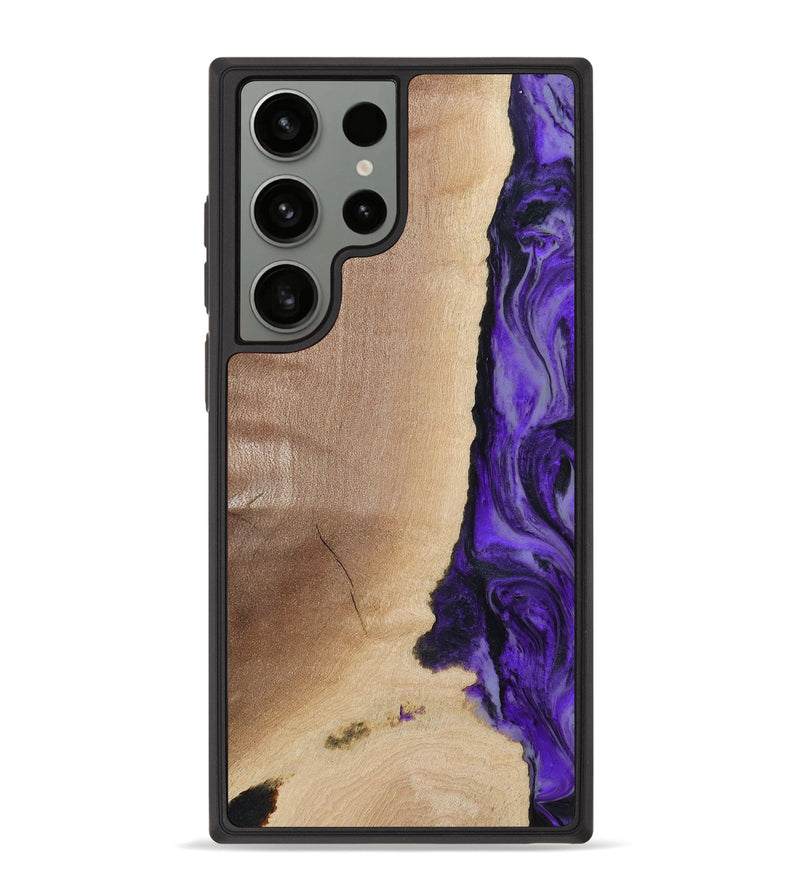 Galaxy S23 Ultra Wood Phone Case - Dessie (Purple, 783396)