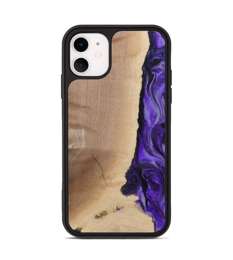 iPhone 11 Wood Phone Case - Dessie (Purple, 783396)