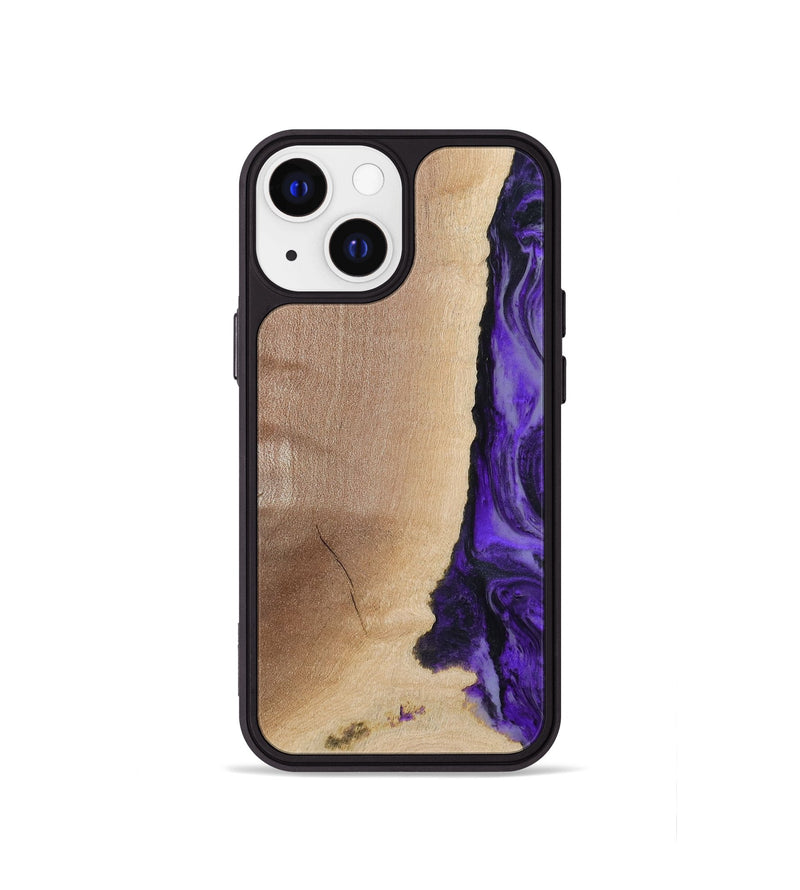 iPhone 13 mini Wood Phone Case - Dessie (Purple, 783396)