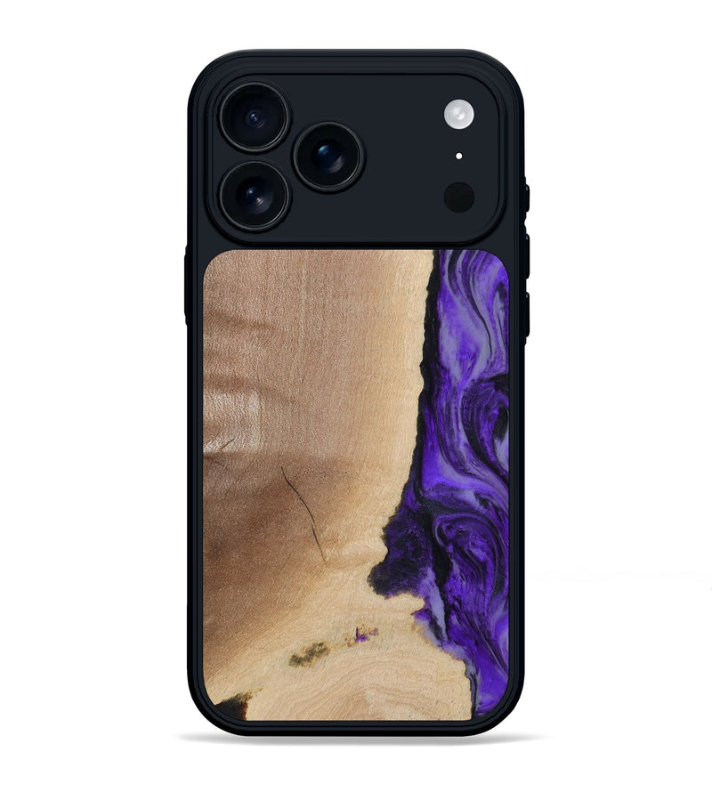 iPhone 17 Pro Max Wood Phone Case - Dessie (Purple, 783396)