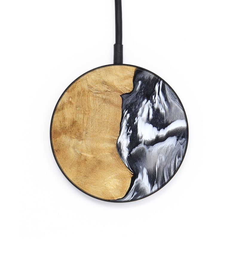 Circle Wood Wireless Charger - Ryker (Black & White, 783581)