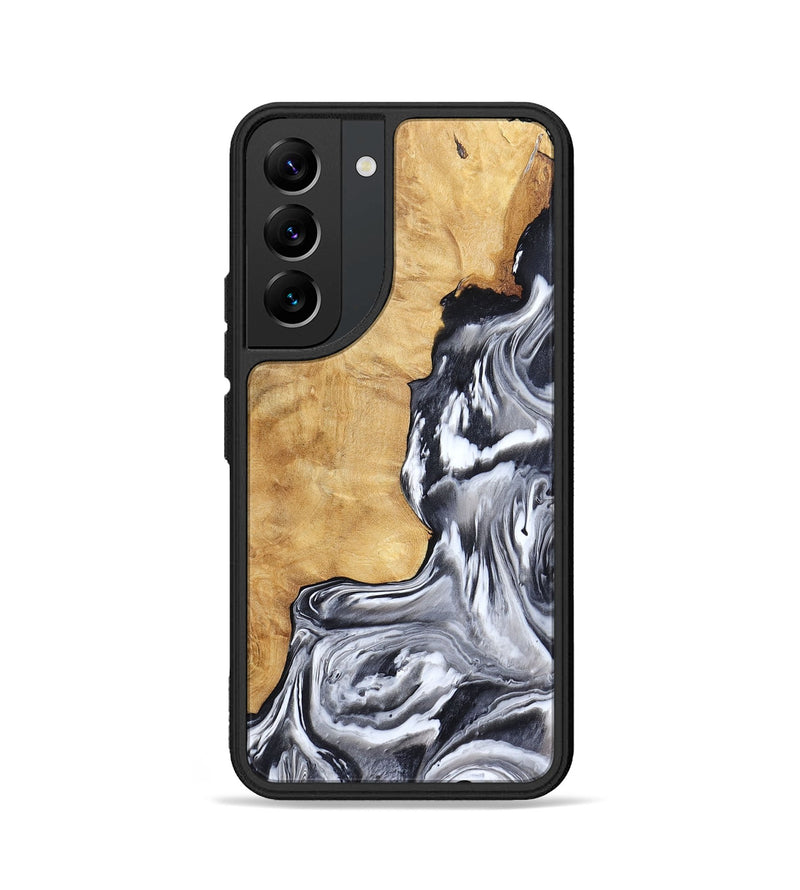 Galaxy S22 Wood Phone Case - Ryker (Black & White, 783581)