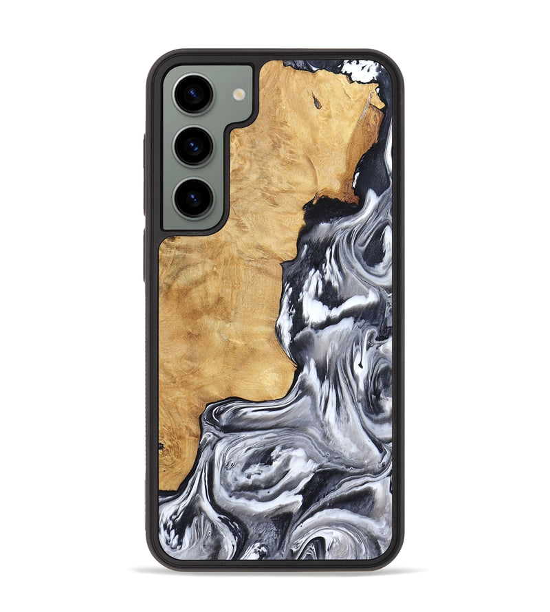 Galaxy S23 Plus Wood Phone Case - Ryker (Black & White, 783581)