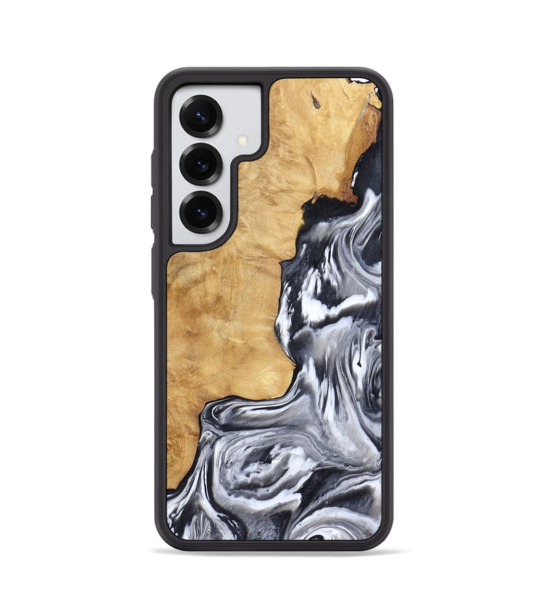 Galaxy S25 Wood Phone Case - Ryker (Black & White, 783581)