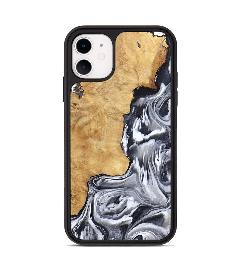 iPhone 11 Wood Phone Case - Ryker (Black & White, 783581)