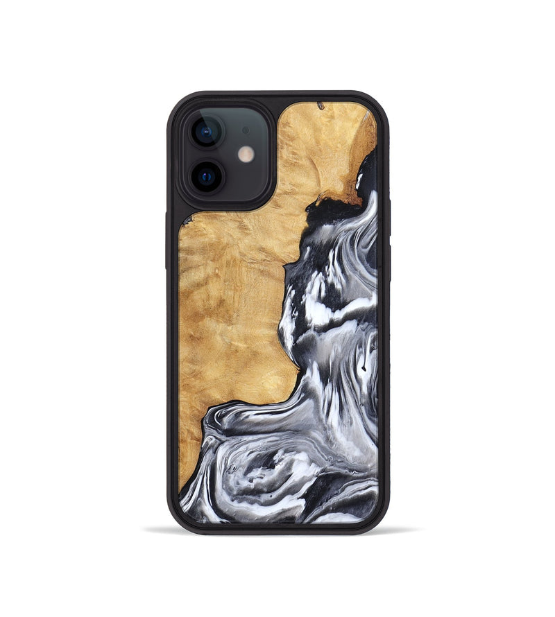iPhone 12 mini Wood Phone Case - Ryker (Black & White, 783581)