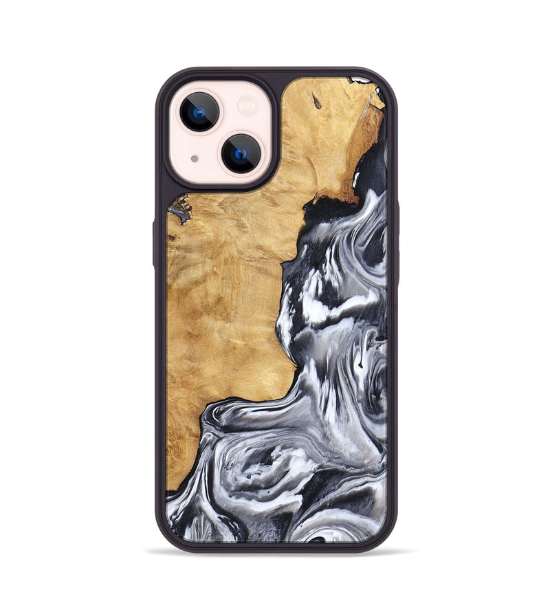 iPhone 14 Wood Phone Case - Ryker (Black & White, 783581)