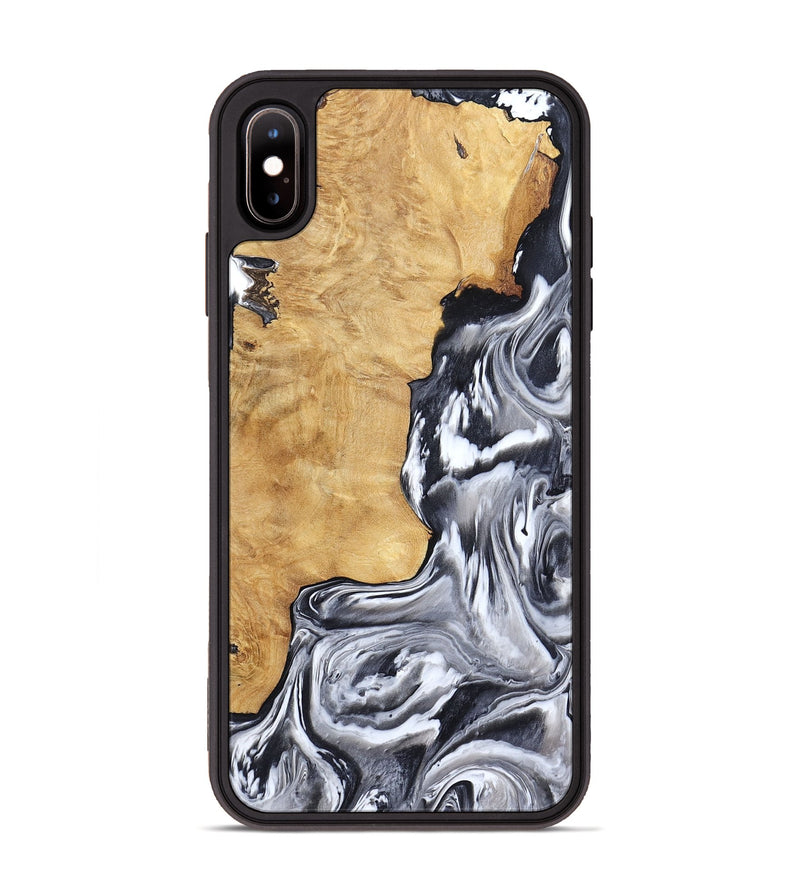 iPhone Xs Max Wood Phone Case - Ryker (Black & White, 783581)