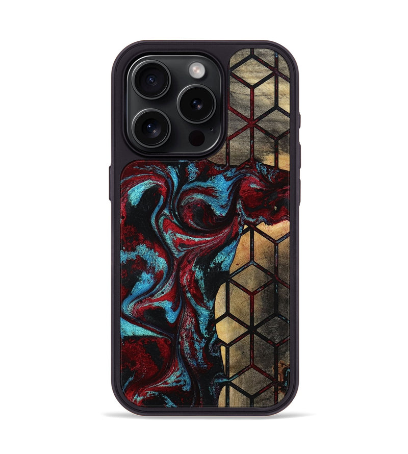 iPhone 15 Pro Wood Phone Case - Casimer (Pattern, 783592)