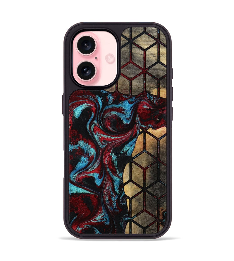iPhone 16 Wood Phone Case - Casimer (Pattern, 783592)