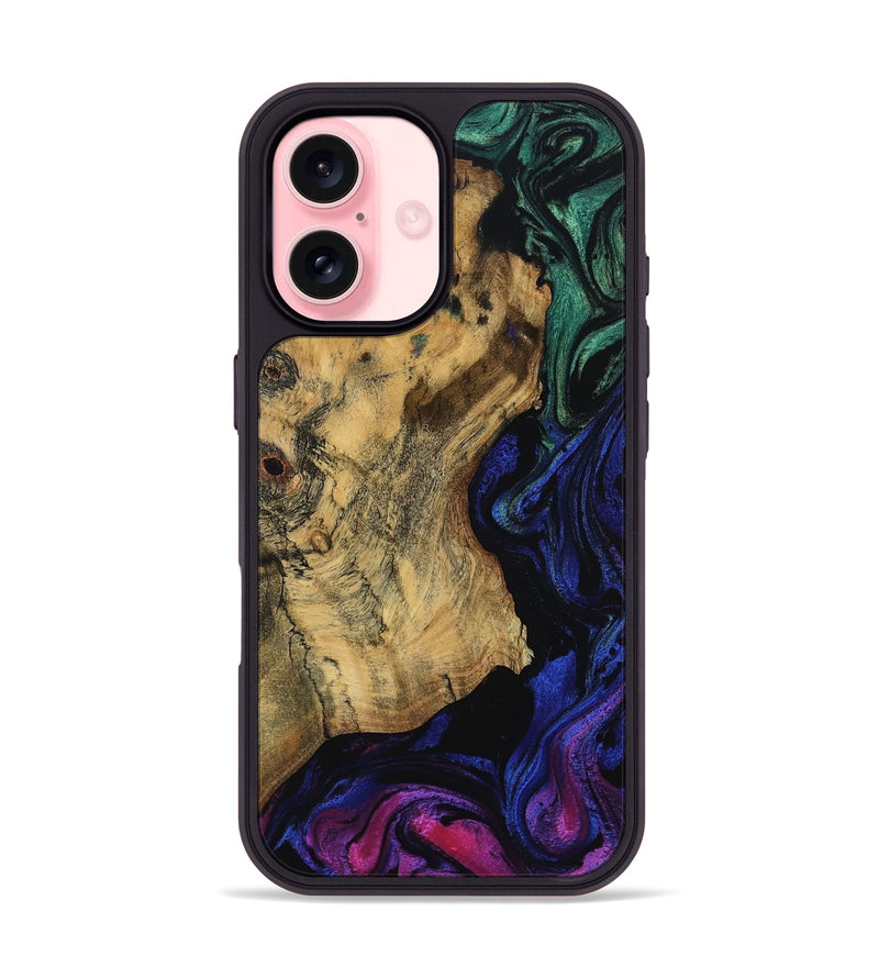 iPhone 16 Wood Phone Case - Gilda (Ombre, 783823)