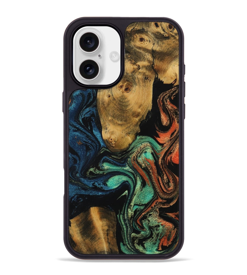 iPhone 16 Plus Wood Phone Case - Cohen (Ombre, 783858)