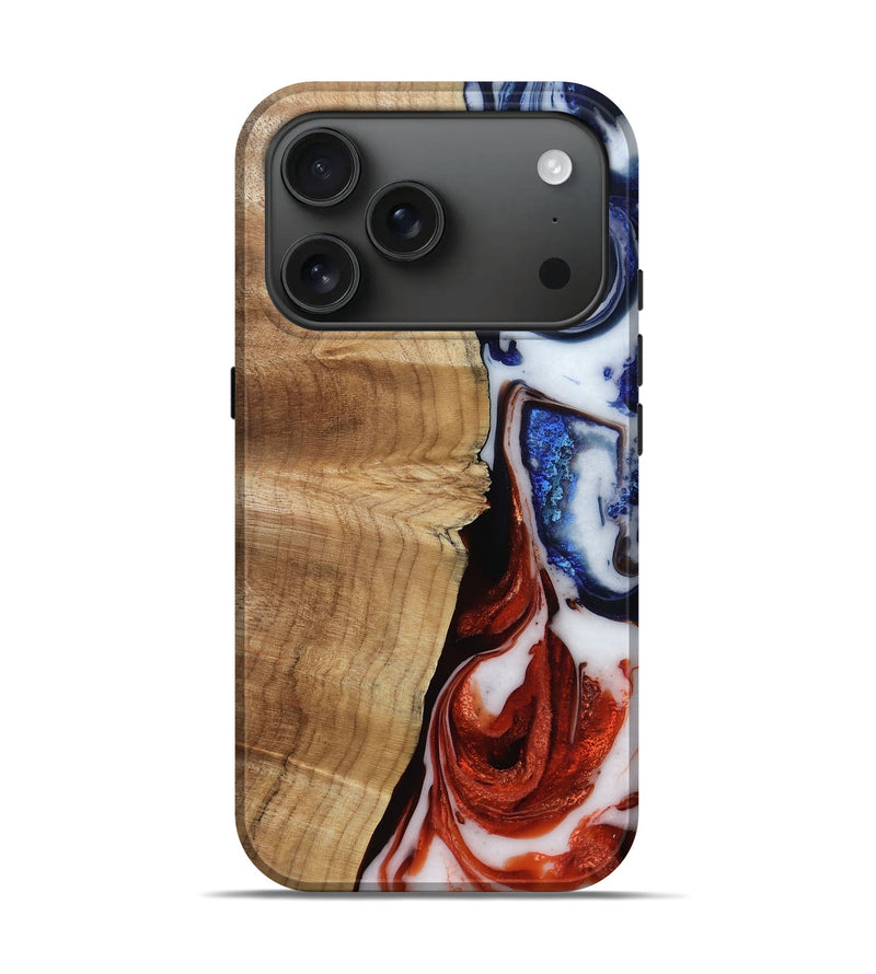 iPhone 17 Pro Wood Live Edge Phone Case - Oswald (Ombre, 783893)