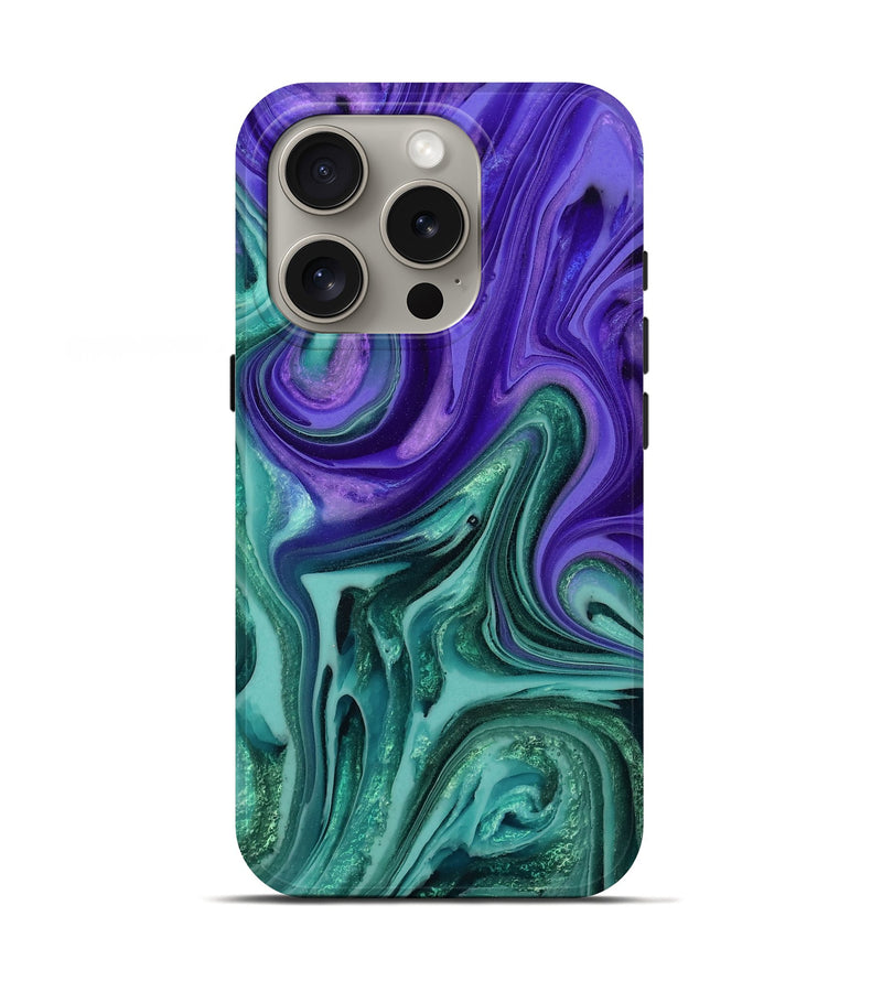 iPhone 16 Pro ResinArt Live Edge Phone Case - Kaleena (Ombre, 783916)