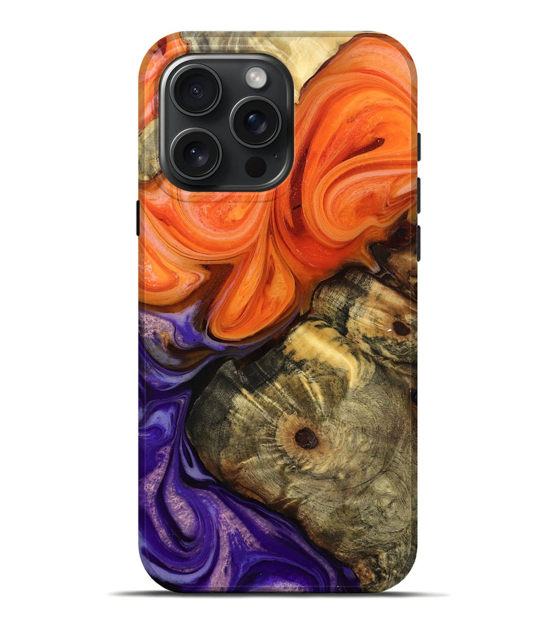 iPhone 16 Pro Max Wood Live Edge Phone Case - Harlan (Ombre, 783924)