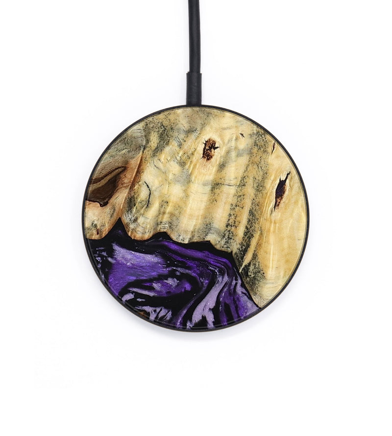 Circle Wood Wireless Charger - Hoover (Purple, 784011)