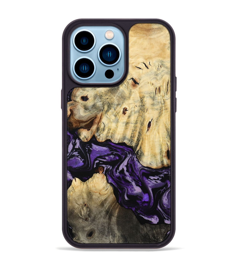 iPhone 14 Pro Max Wood Phone Case - Hoover (Purple, 784011)