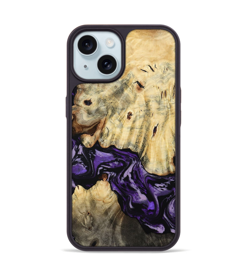 iPhone 15 Wood Phone Case - Hoover (Purple, 784011)