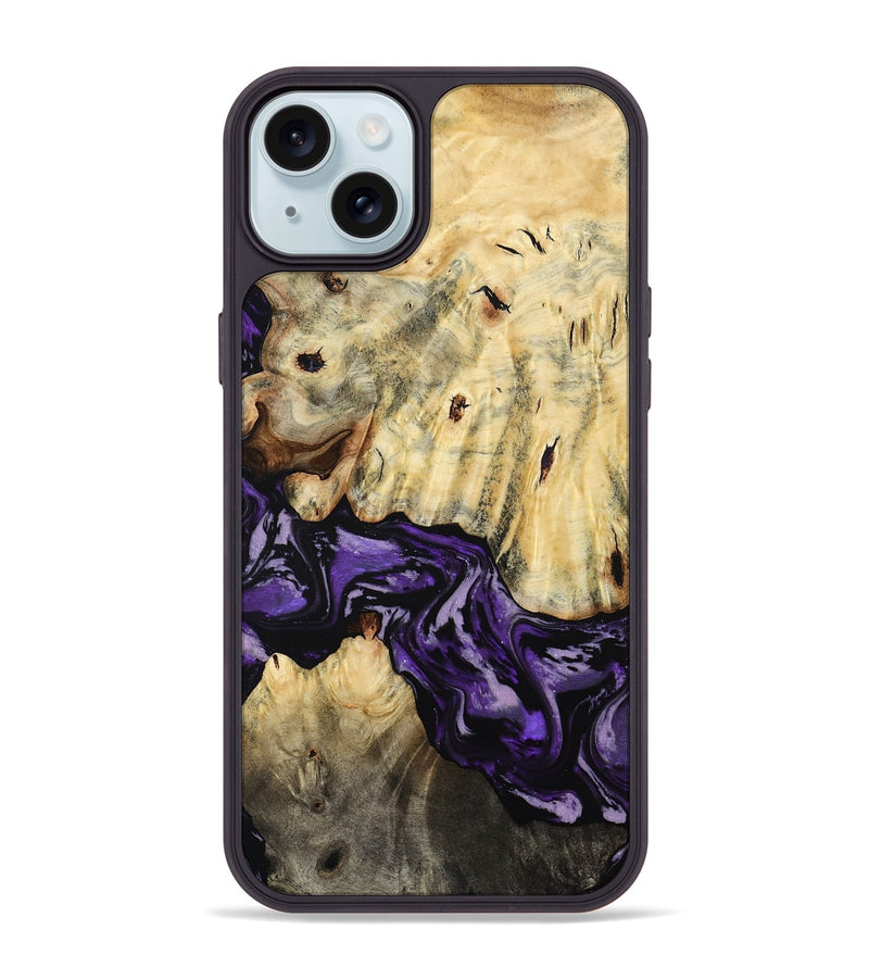 iPhone 15 Plus Wood Phone Case - Hoover (Purple, 784011)