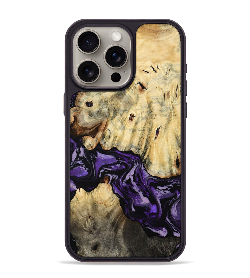 iPhone 15 Pro Max Wood Phone Case - Hoover (Purple, 784011)