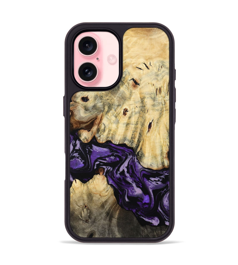 iPhone 16 Wood Phone Case - Hoover (Purple, 784011)