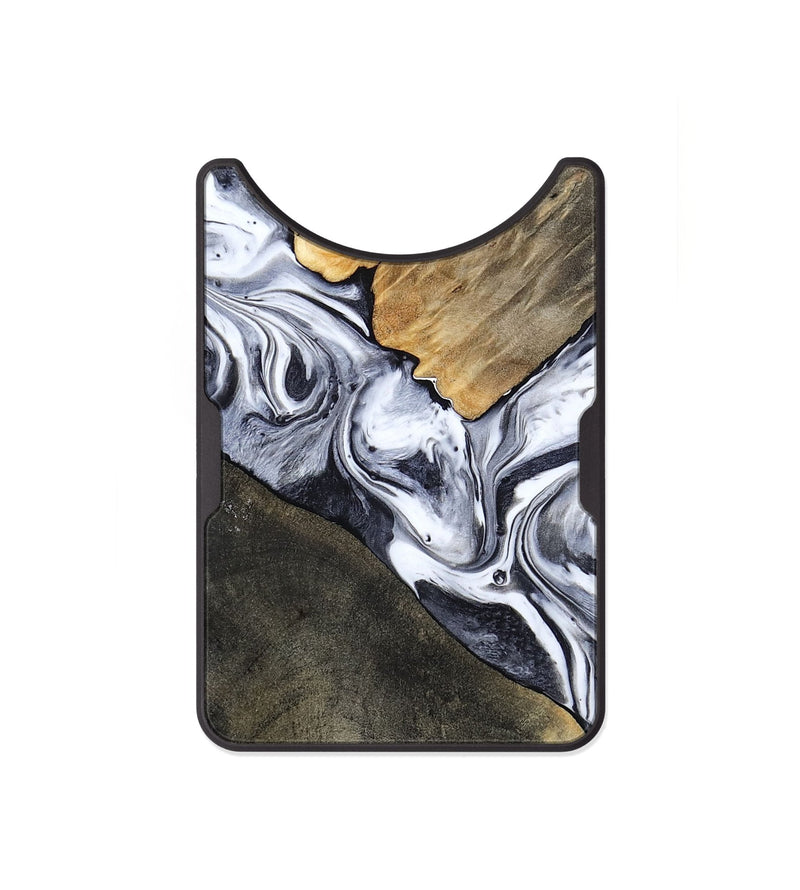 Alloy Wood Wallet - Yahir (Black & White, 784014)