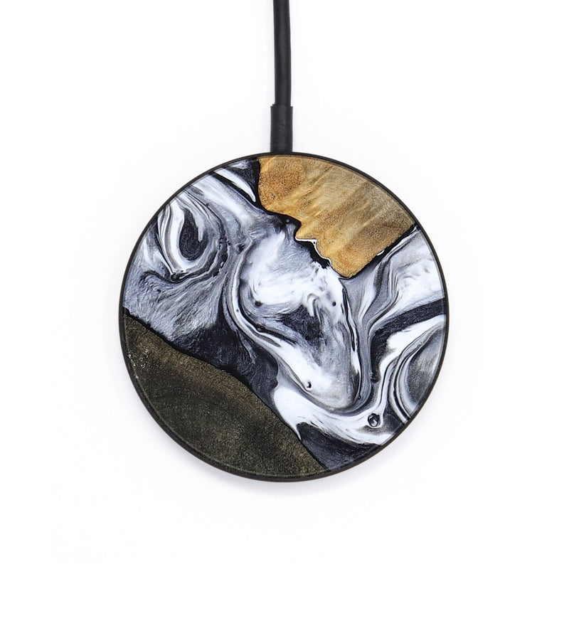 Circle Wood Wireless Charger - Yahir (Black & White, 784014)