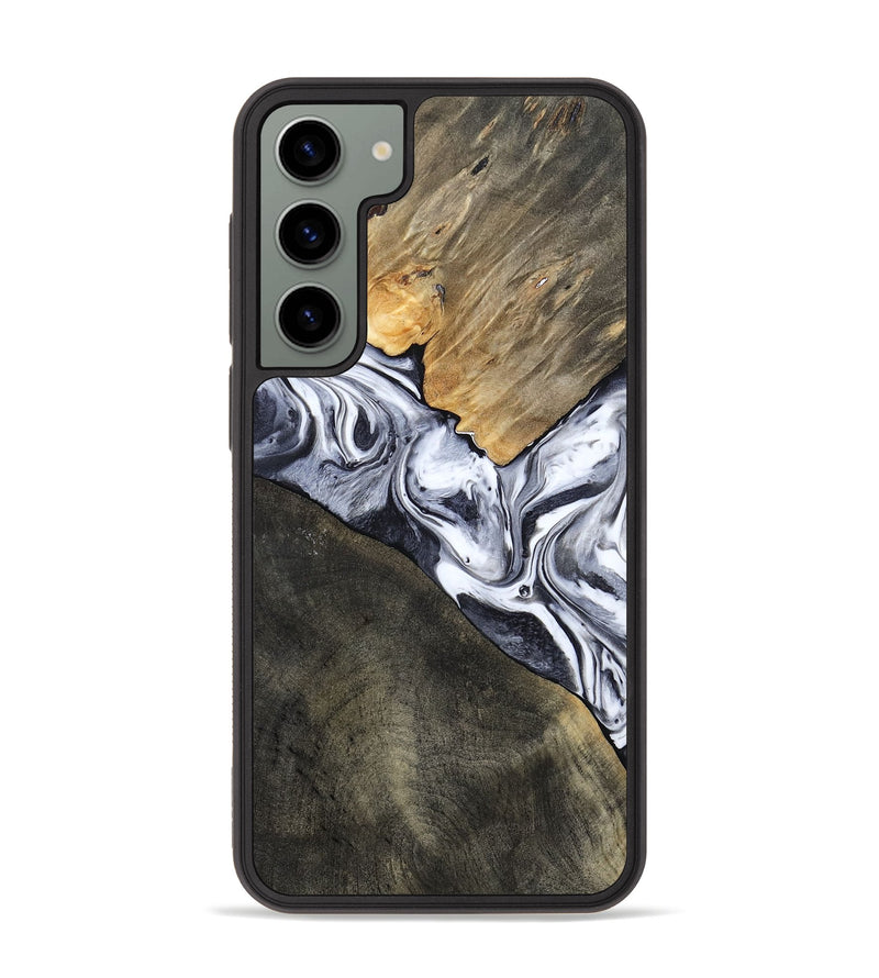 Galaxy S23 Plus Wood Phone Case - Yahir (Black & White, 784014)
