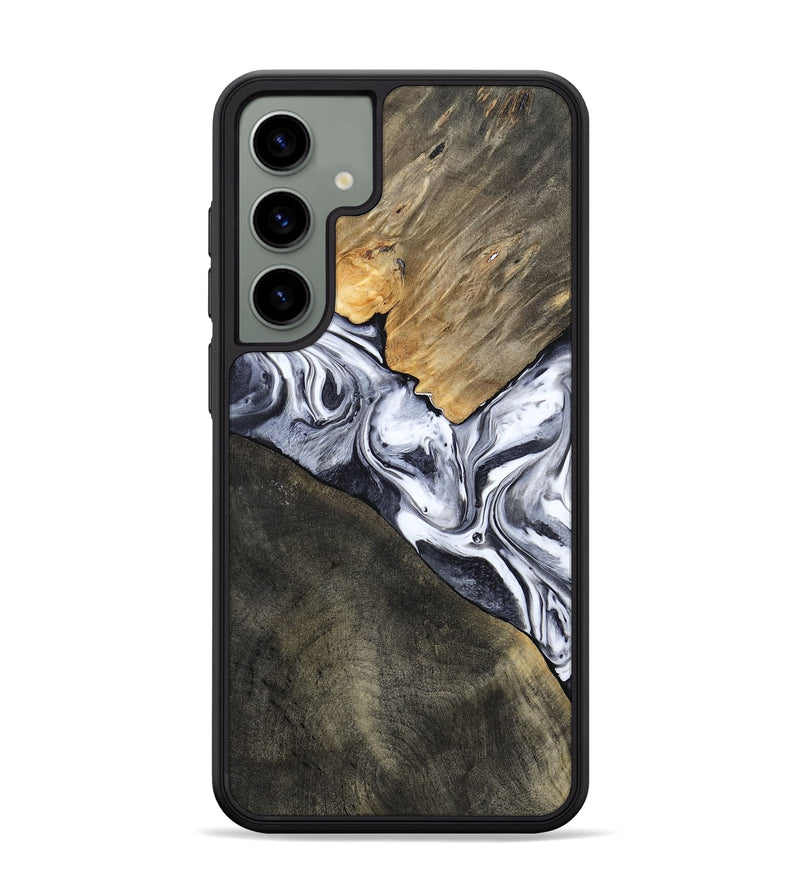 Galaxy S24 Plus Wood Phone Case - Yahir (Black & White, 784014)