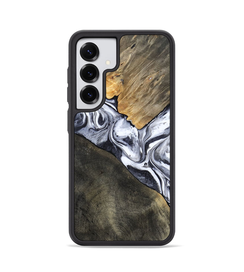 Galaxy S25 Wood Phone Case - Yahir (Black & White, 784014)