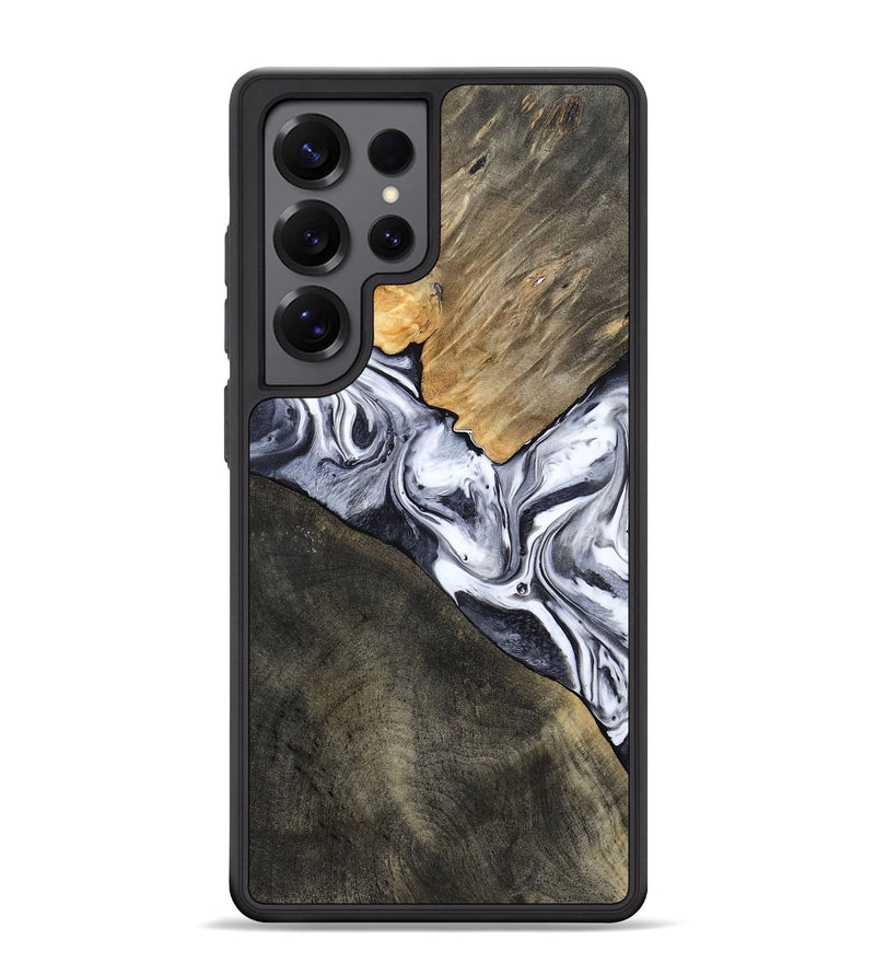 Galaxy S25 Ultra Wood Phone Case - Yahir (Black & White, 784014)