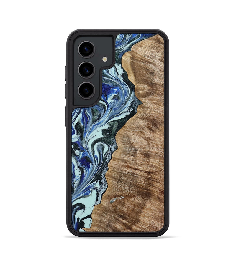 Galaxy S24 Wood Phone Case - Patrica (Blue, 784032)
