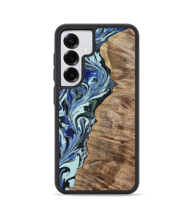 Galaxy S25 Wood Phone Case - Patrica (Blue, 784032)