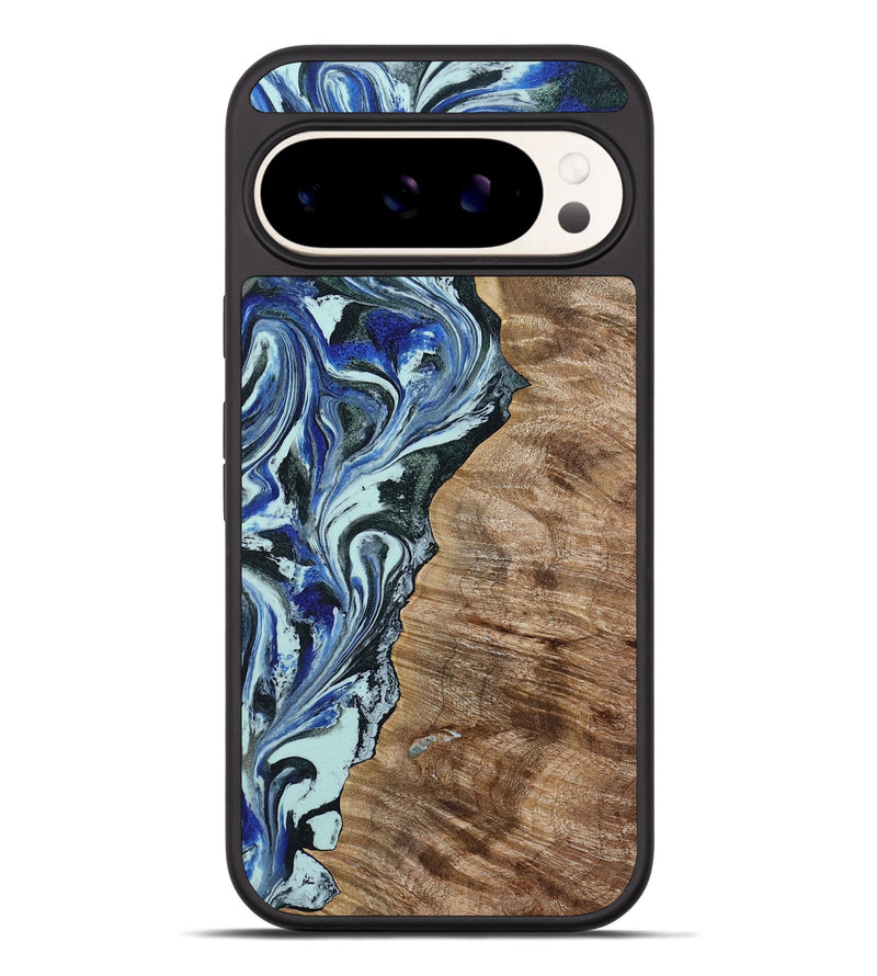 Pixel 9 Pro XL Wood Phone Case - Patrica (Blue, 784032)