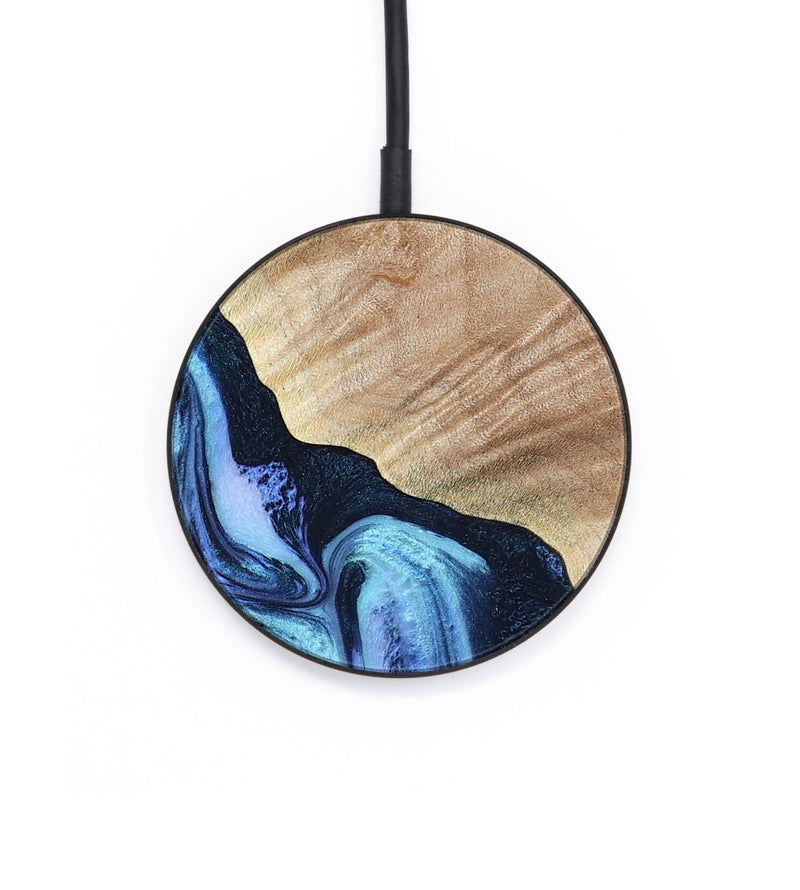 Circle Wood Wireless Charger - Fran (Blue, 784115)