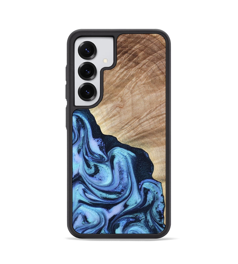 Galaxy S25 Wood Phone Case - Fran (Blue, 784115)