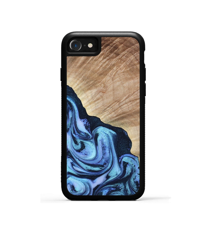 iPhone SE Wood Phone Case - Fran (Blue, 784115)