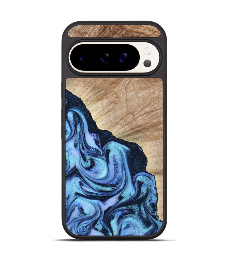 Pixel 9 Pro Wood Phone Case - Fran (Blue, 784115)
