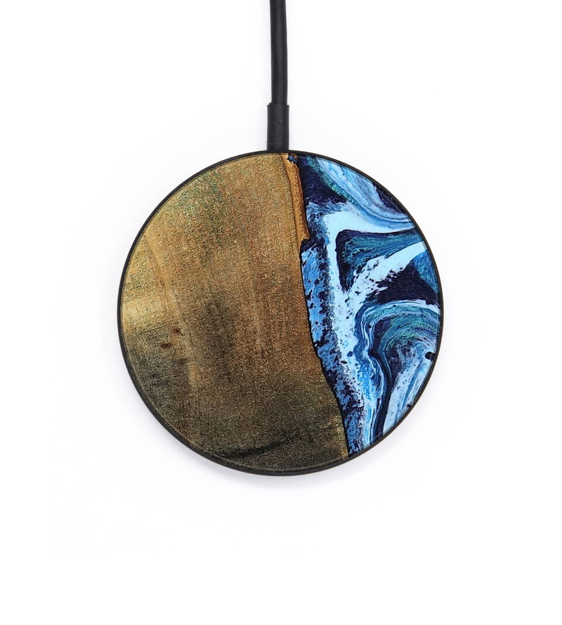 Circle Wood Wireless Charger - Keshawn (Blue, 784130)