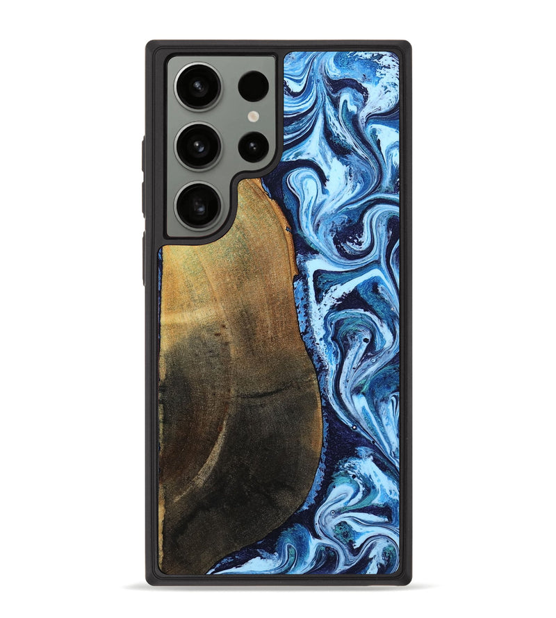 Galaxy S23 Ultra Wood Phone Case - Keshawn (Blue, 784130)