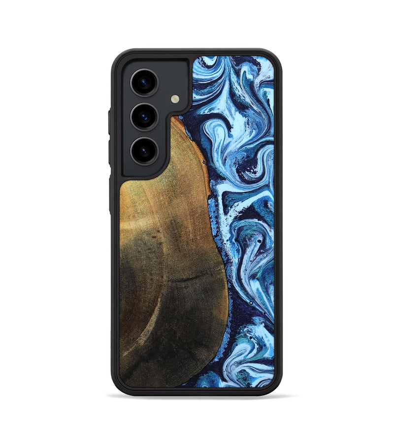 Galaxy S24 Wood Phone Case - Keshawn (Blue, 784130)