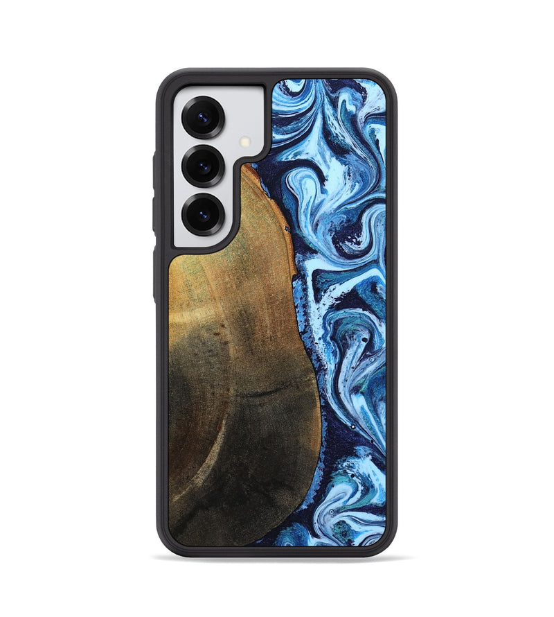 Galaxy S25 Wood Phone Case - Keshawn (Blue, 784130)