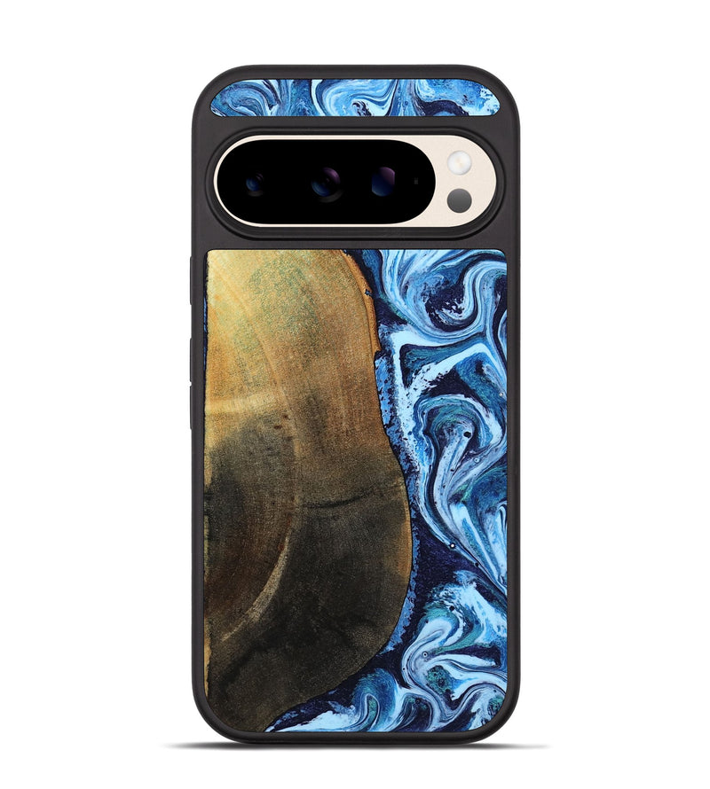 Pixel 10 Wood Phone Case - Keshawn (Blue, 784130)