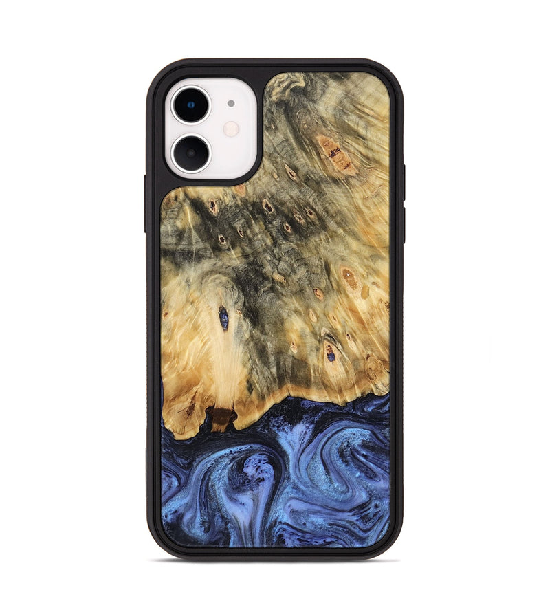 iPhone 11 Wood Phone Case - Andi (Blue, 784136)