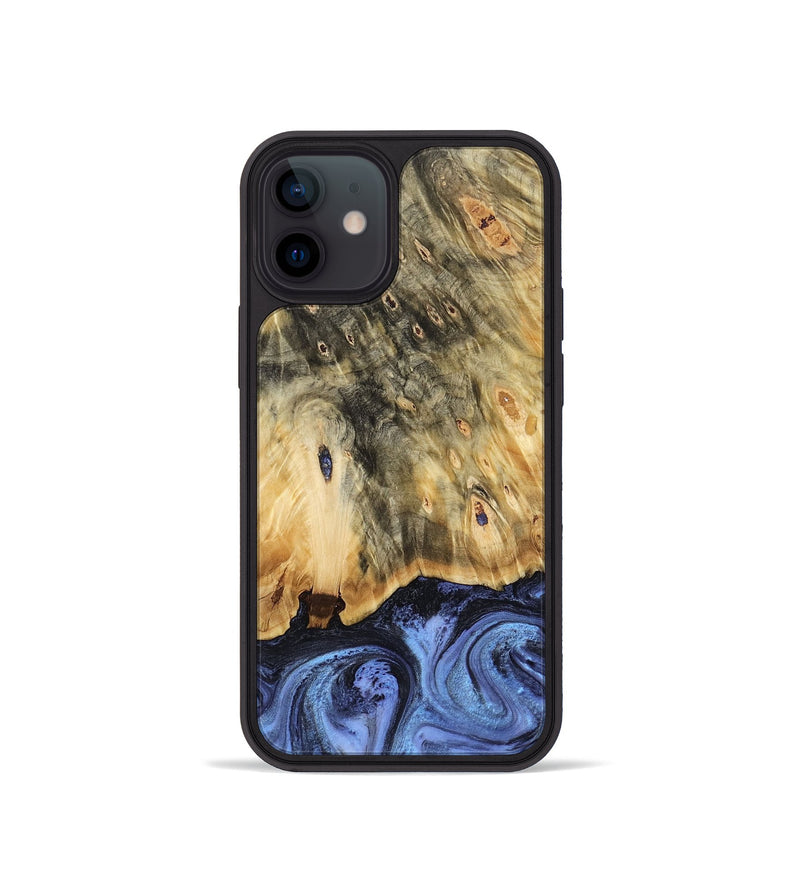 iPhone 12 mini Wood Phone Case - Andi (Blue, 784136)