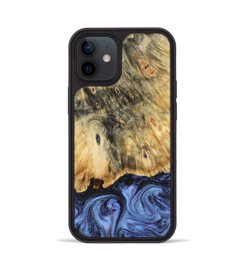 iPhone 12 Wood Phone Case - Andi (Blue, 784136)